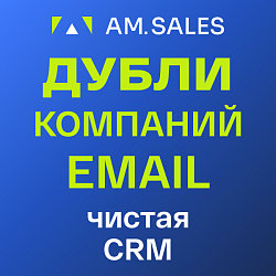 BI-отчет: Дубли компаний по email в CRM